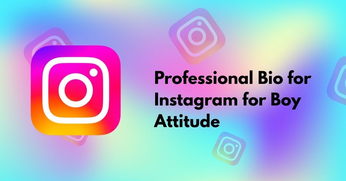 Professional Bio for Instagram for Boy Attitude